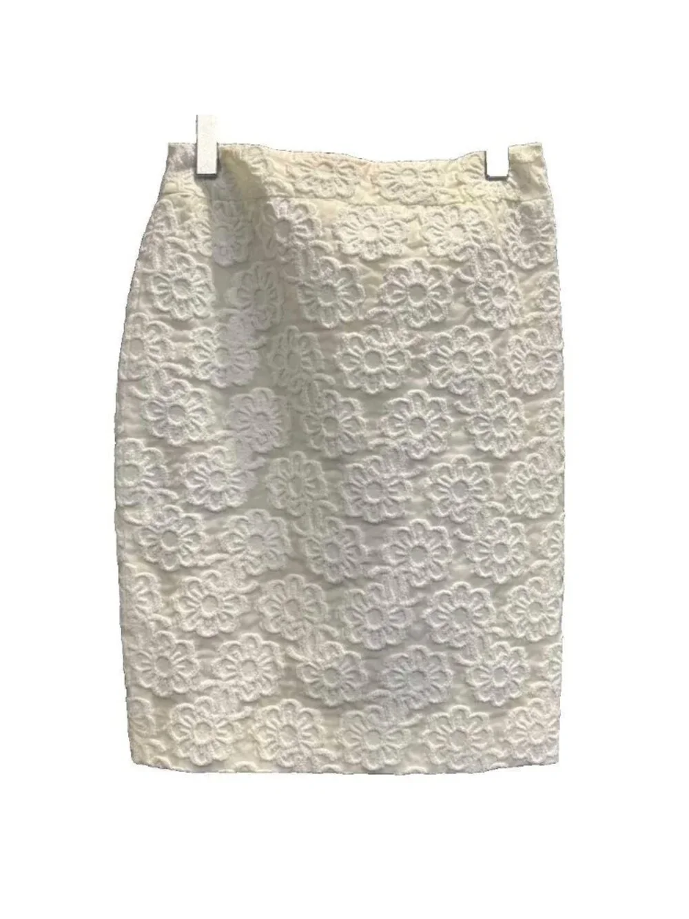 Chanel Skirt Tight Knee Length 38 White